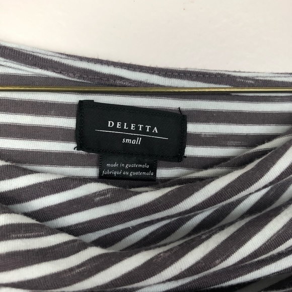 Delletta | Stripped Boat Neck Blouse - Picture 3 of 7